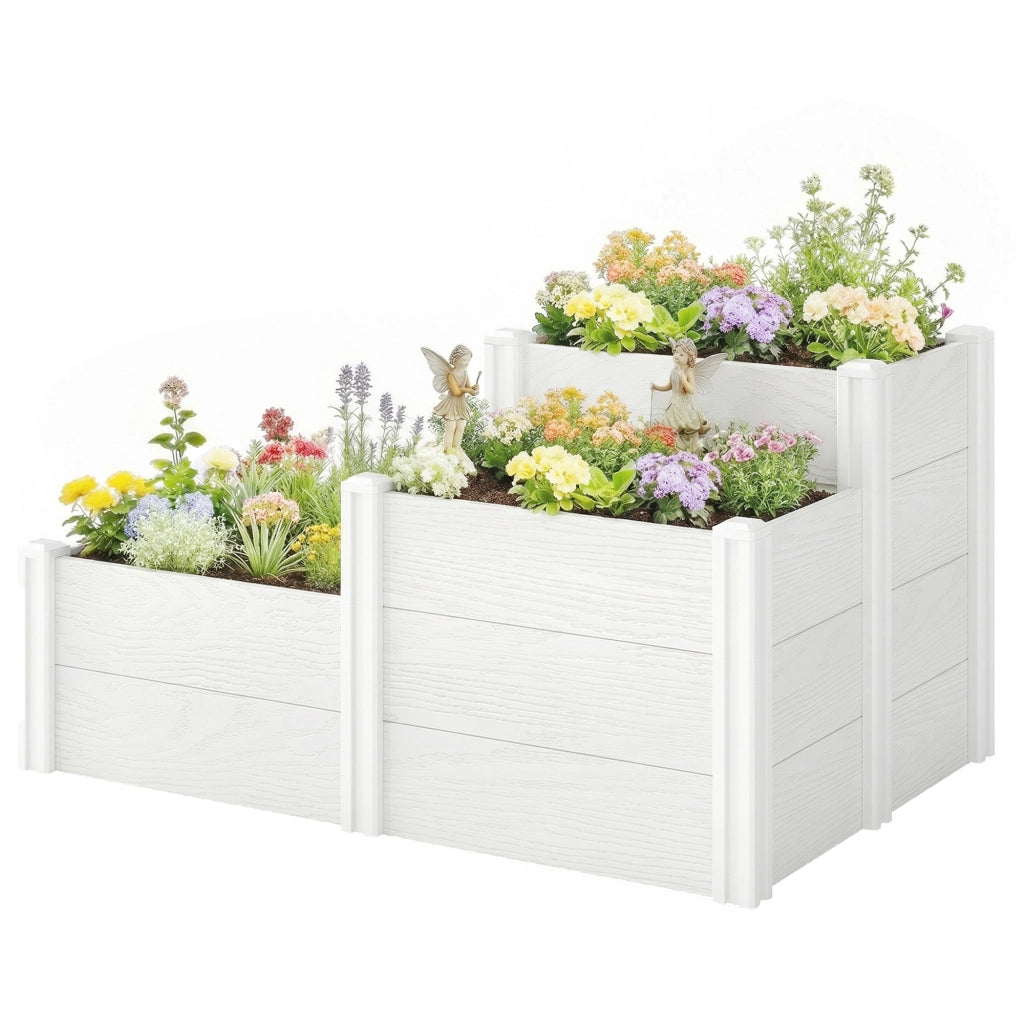 Letto rialzato 3 livelli impilabile ¨C Xylo ¨C giardino modulare plastica esterno