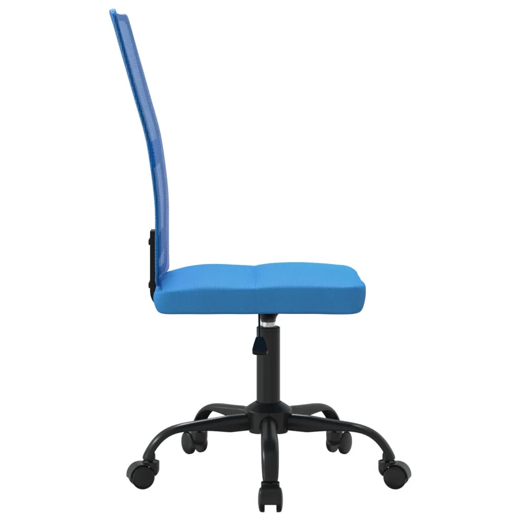 Sedia da Ufficio Altezza Regolabile Blu in Tessuto a Rete 353008