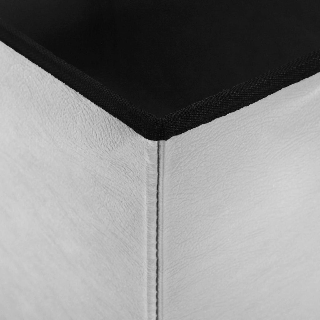 Panchina di stoccaggio pieghevole Bianco PVC 42045234