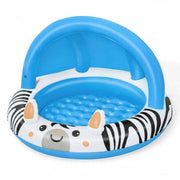 Trade Shop - Piscina Con Fondo Gonfiabile Safari Con Protezione Raggi Uv 97x66cm Bambini 52559 -