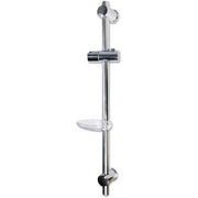 Trade Shop - Saliscendi Per Soffione Doccia Altezza Regolabile Con Portasapone 70 Cm 69203 -