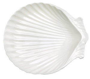 Piatto Conchiglia 30,5x25,5x5,5 cm in Porcellana Allluminica Kaleidos Aluxina Bianco
