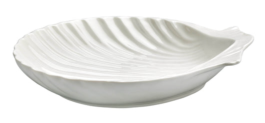 Piatto Conchiglia 30,5x25,5x5,5 cm in Porcellana Allluminica Kaleidos Aluxina Bianco