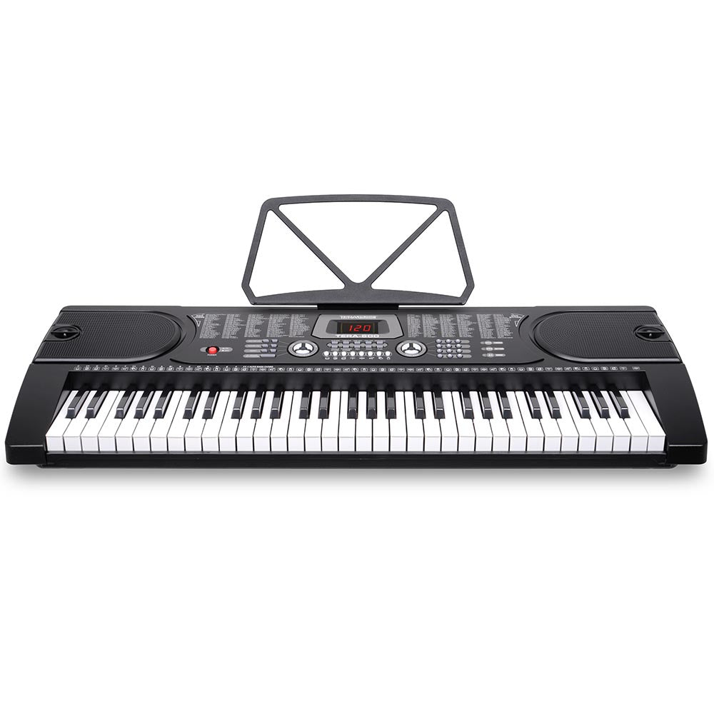 Tastiera Musicale Pianola Elettronica 61 Tasti Pianoforte AUX MIcrofono