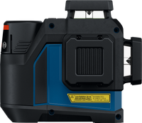 Bosch GLL 12V-100-33 CG Professional – Livella Laser verde 3×360°, 12 V / AA