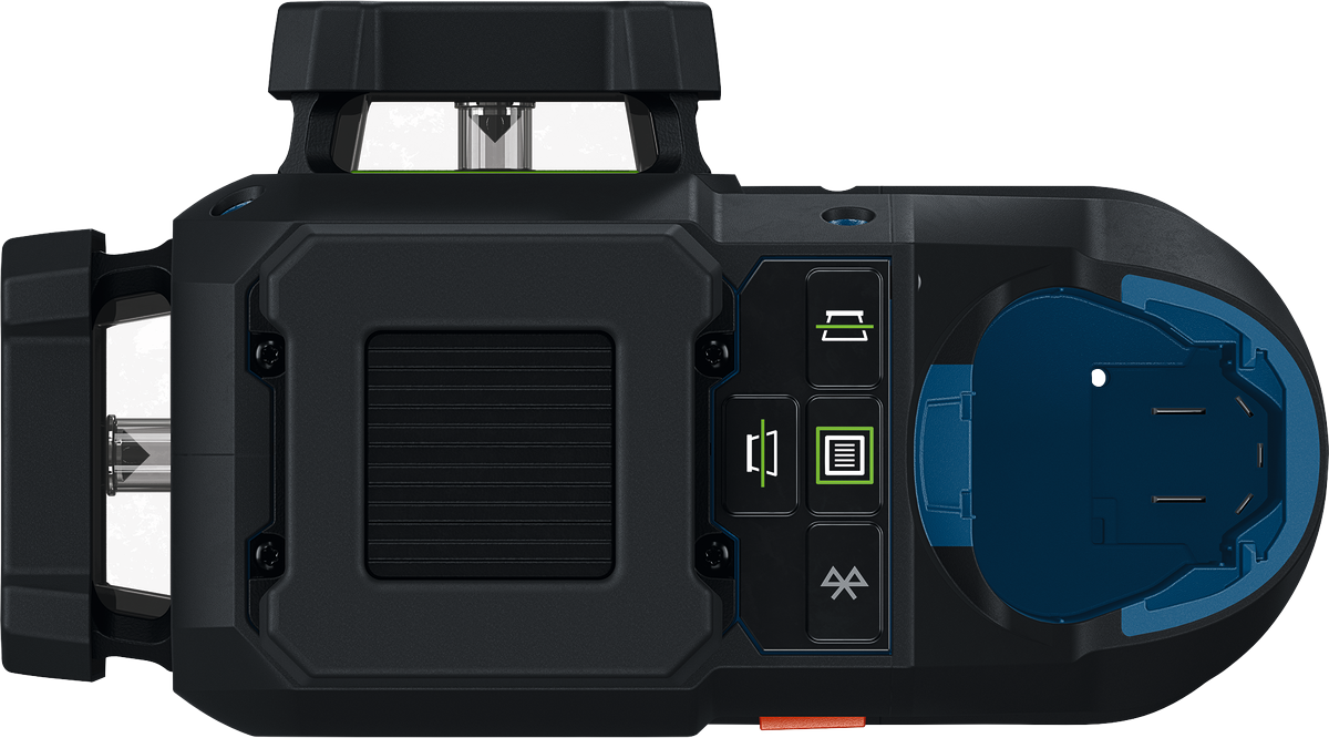 Bosch GLL 12V-100-33 CG Professional – Livella Laser verde 3×360°, 12 V / AA