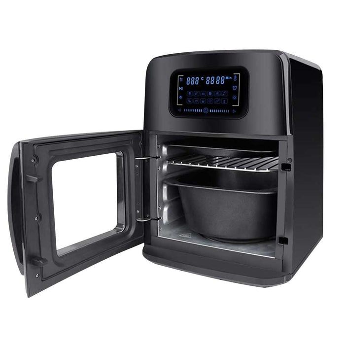 Forno Friggitrice Ad Aria Calda 12 Lt Digitale 1800W Frigge Cuoce Senza Olio