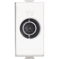 Bticino AM5202P10 Matix Presa TV Terminale, Bianco, 1 m