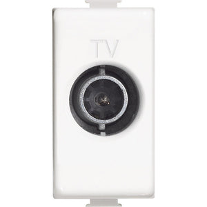 Bticino AM5202P10 Matix Presa TV Terminale, Bianco, 1 m