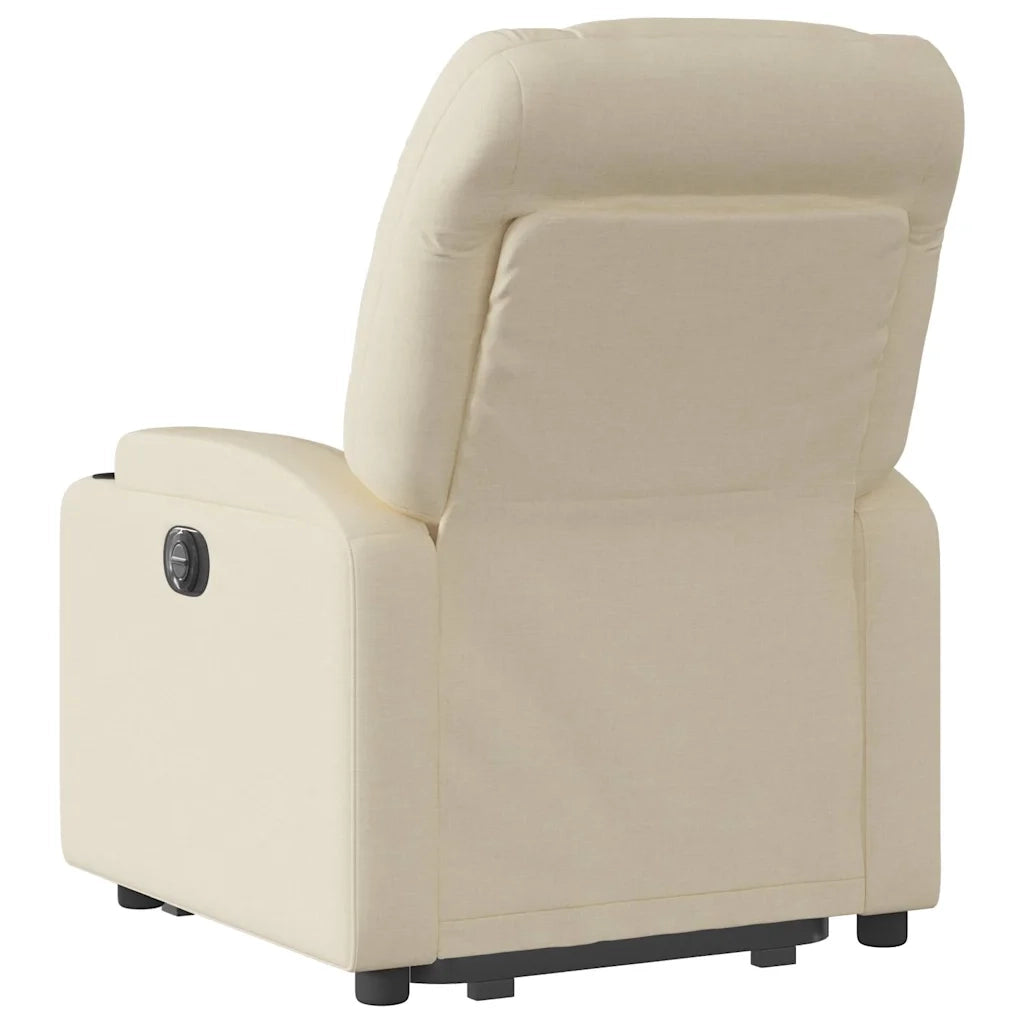 Poltrona Alzapersona Reclinabile Crema in Tessuto 3204605