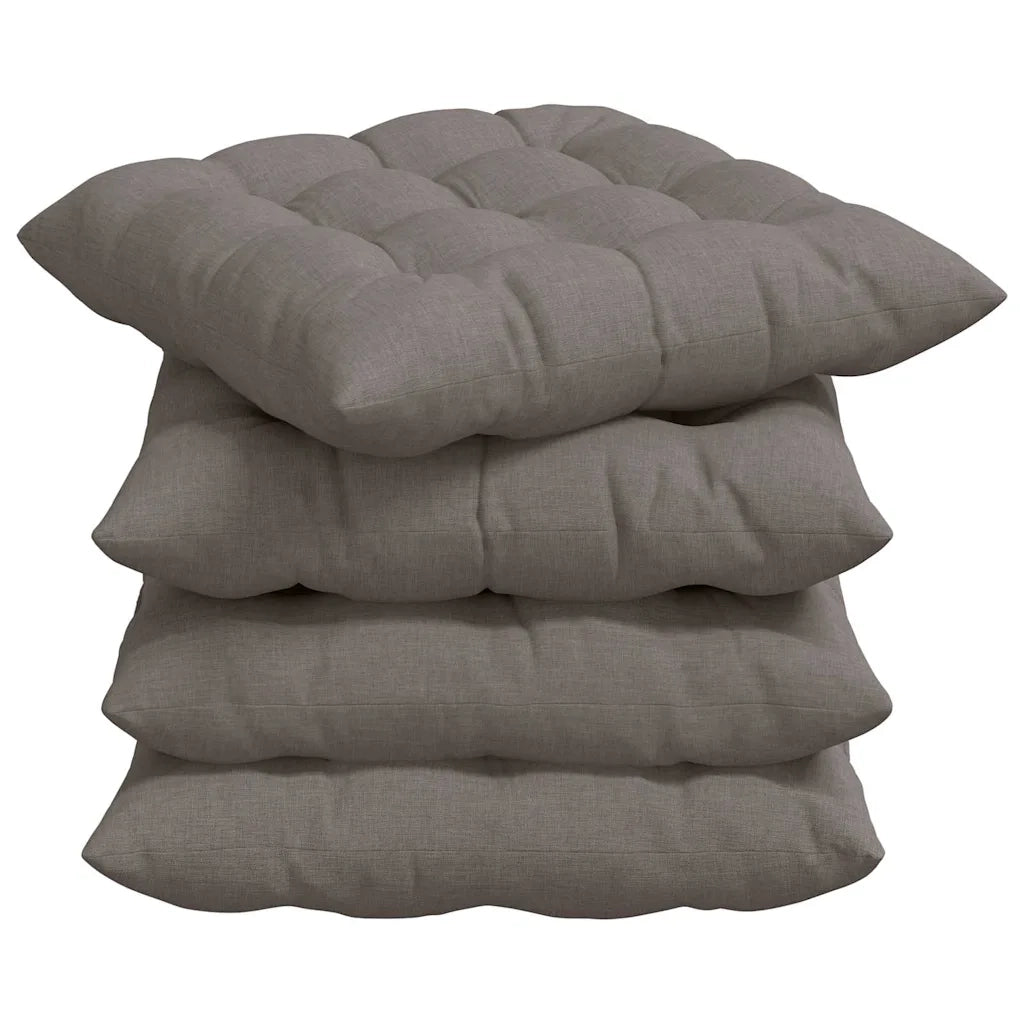 Cuscini per Seduta 4 pcs Talpa 40 x 40 x 6 cm Tessuto