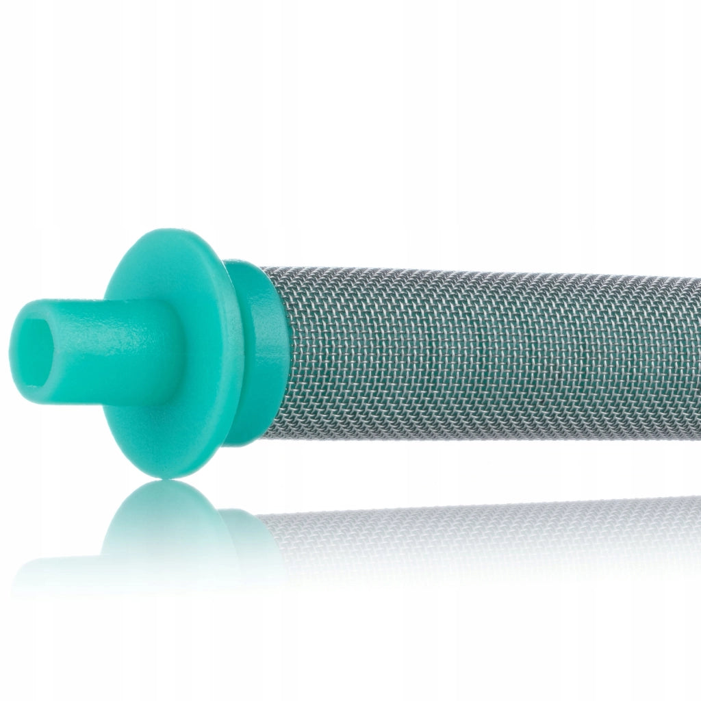 Filtro a Rete 50 Mesh con Flangia Verde – Rosfix | 100 mm x 10,8 mm | Per Vernici a Base di Lattice ed Emulsioni