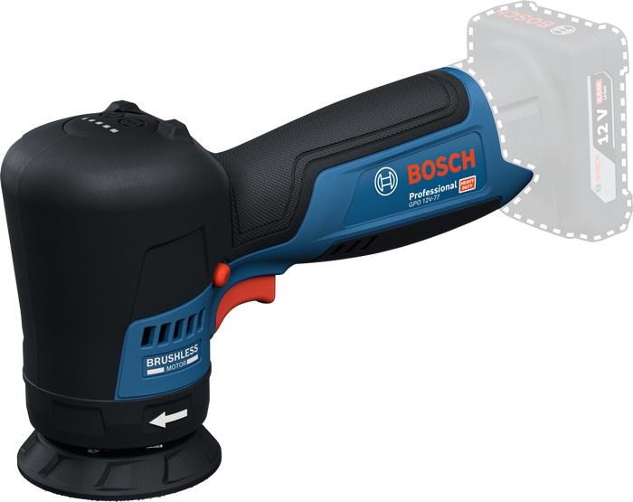 Bosch GPO 12V‑77 (06019L3000) – Lucidatrice Rotativa 12 V, 77 mm, Brushless
