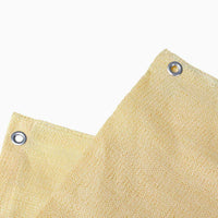 Tenda da Sole Telo Parasole 280x295 in HDPE con Anelli per Balcone Veranda Beige
