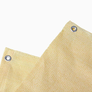 Tenda da Sole Telo Parasole 280x295 in HDPE con Anelli per Balcone Veranda Beige