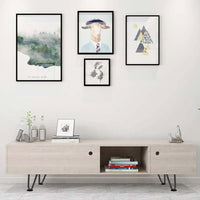 4x Gambe Piedi Tavolo Piedini Mobili Divano 15cm Metallo Design Moderno Grigio