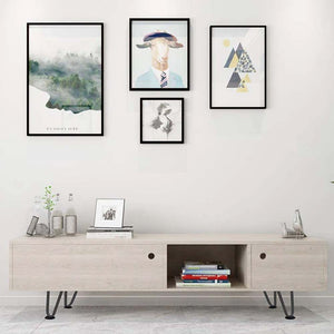 4x Gambe Piedi Tavolo Piedini Mobili Divano 15cm Metallo Design Moderno Grigio