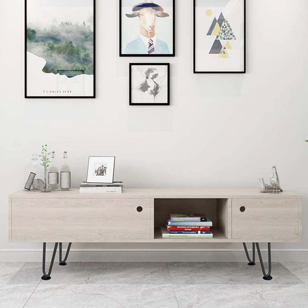 4x Gambe Piedi Tavolo Tavolino Mobili Sgabello 36cm Metallo Design Moderno Grigi