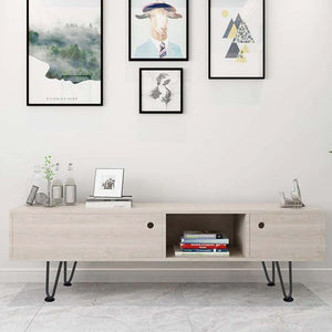 4x Gambe Piedi Tavolo Tavolino Mobili Sgabello 36cm Metallo Design Moderno Grigi