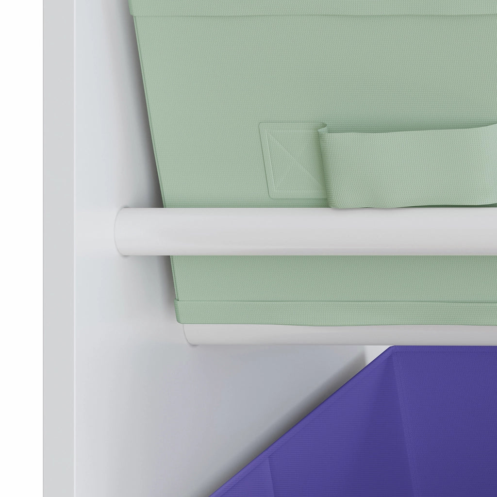 Scaffale Farusa per Cameretta con Scomparti e 9 Scatole Pieghevoli 80 x 90 x 30 cm - Design Aqua Dream [en.casa]