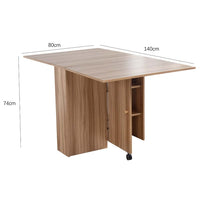 Tavolo Pranzo Salvaspazio Scrivania Richiudibile Allungabile Scomparsa Quercia