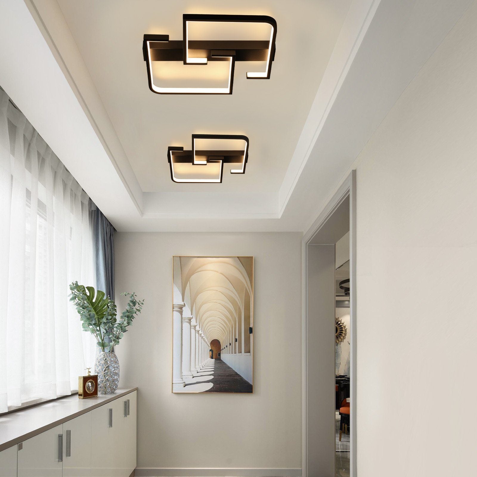 ZMH Lampada da soffitto a LED da 19 W con telecomando e cambio colore