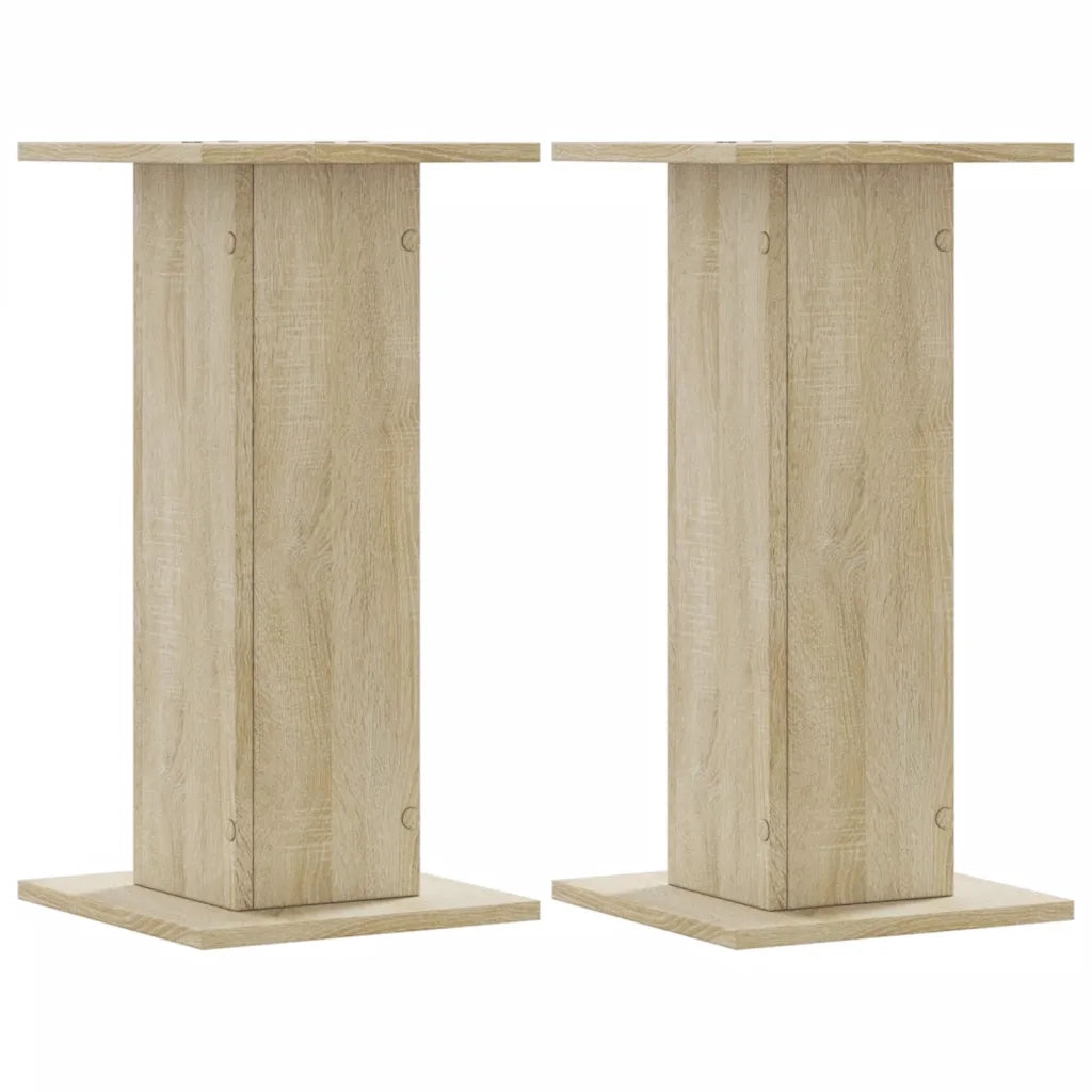 Supporti Altoparlanti 2 pz Rovere 30x30x40 cm in Multistrato CFW3637173