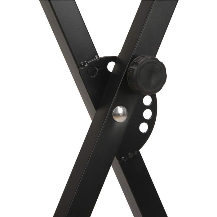 Supporto a Croce Tastiera Musicale in Metallo Pieghevole con Altezza Regolabile