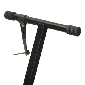 Supporto a Croce Tastiera Musicale in Metallo Pieghevole con Altezza Regolabile