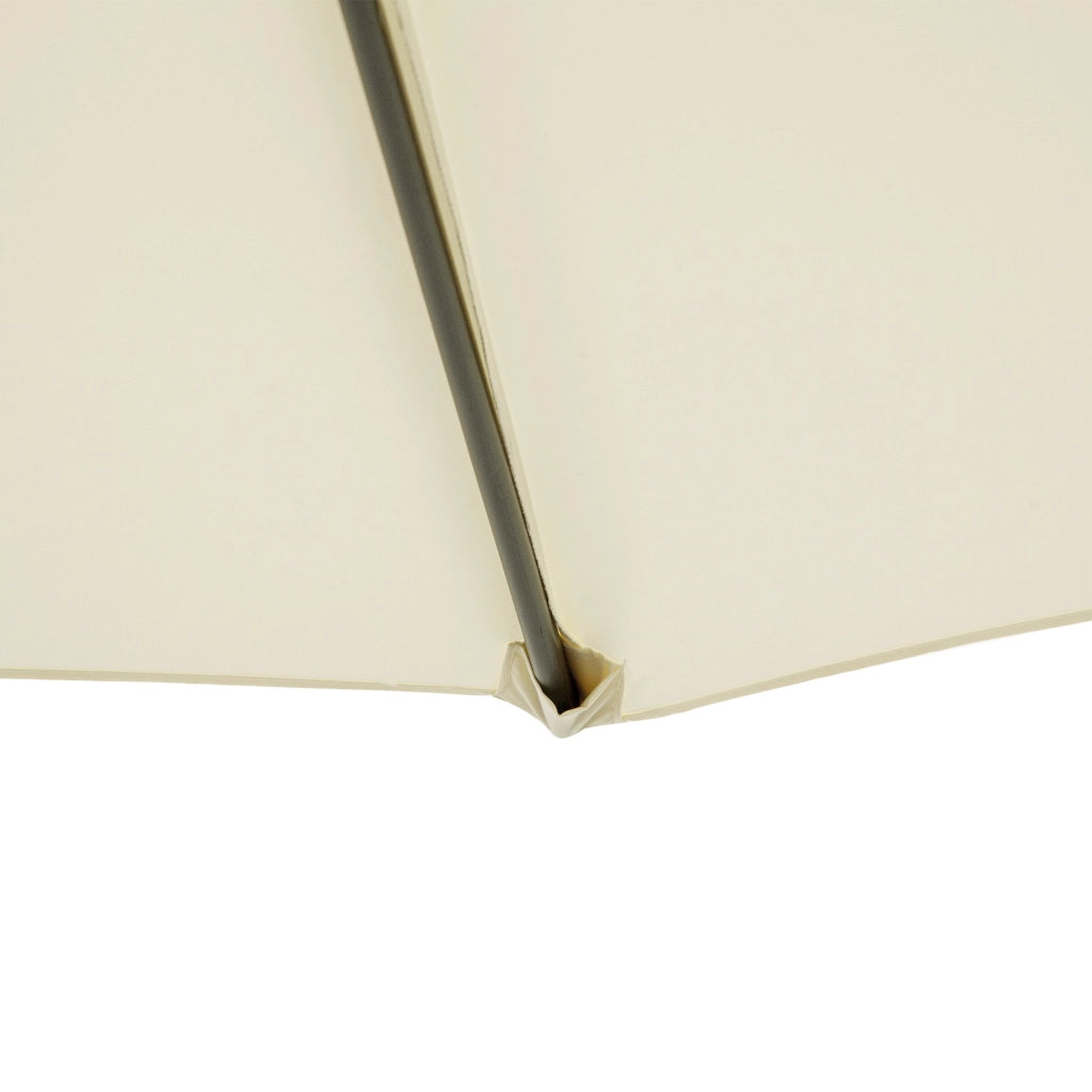 EasyComfort Ombrellone Decentrato da Giardino con Base a Croce Inclusa, in Metallo e Poliestere, 3x2.5 m, Beige