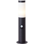 BRILLIANT - DODY Paletto da esterno - sensore incluso - colore nero - metallo/plastica E27 LED 1x10W