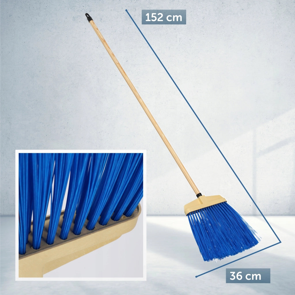 Scopa da strada KADAX con manico in legno, 35 cm