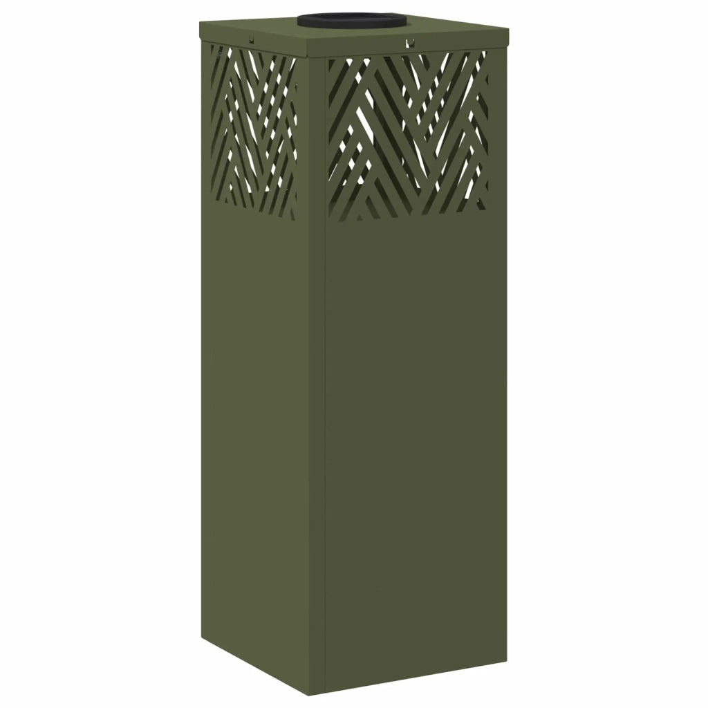 Faro LED solare per sentieri 2 pz Verde oliva CFW1729529
