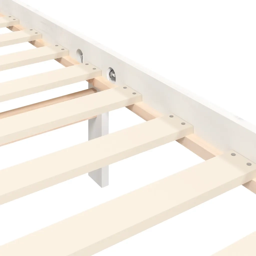 Giroletto con Testiera Bianco Small Double Legno Massello 3193632