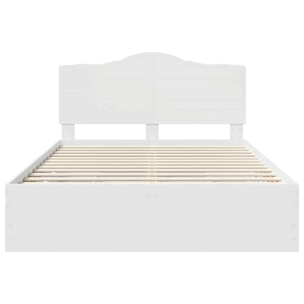 Struttura del letto Bianco 140 x 190 cm Legno Ingegnerizzato 3413415