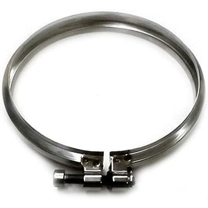 Fascetta di bloccaggio canna fumaria isolata inox dn 550 600