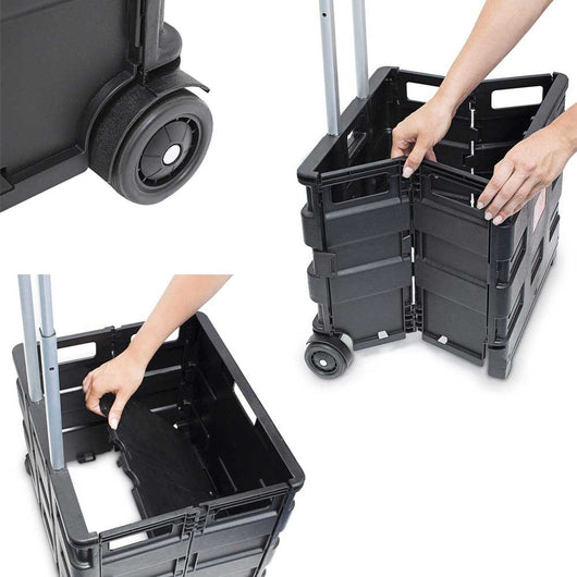 Carrello Trolley Multiuso Pieghevole Kinzo 2 Ruote Manico Per Spesa e Campeggio