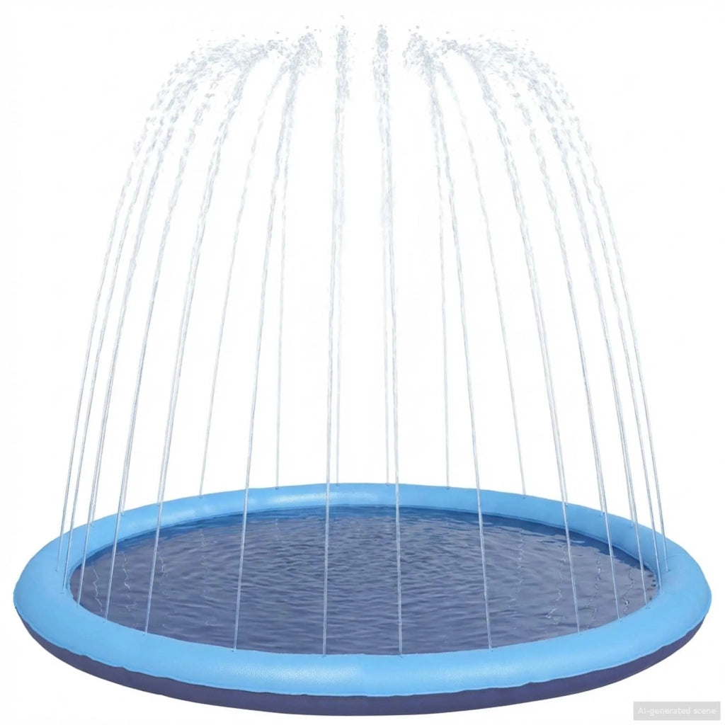 Piscina Splash per Bambini e Cani Blu Ø150 x 10 cm PVC 42028269