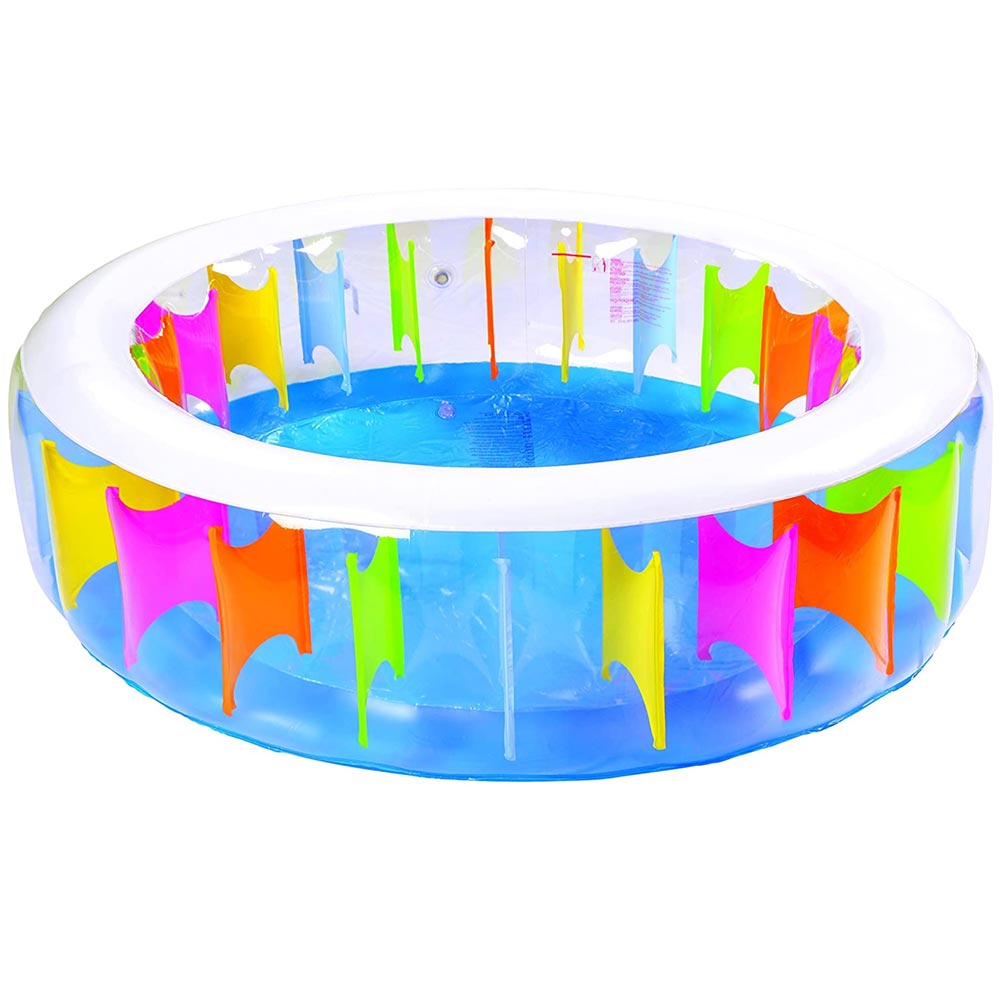 Piscina Gonfiabile Fuoriterra Rotonda Family Multicolore 190x50cm da Giardino