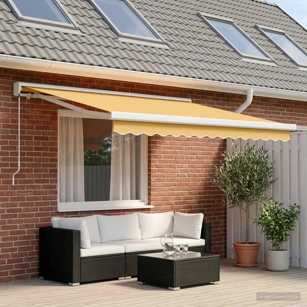 Tenda retrattile Sabbia 300 x 250 cm Tela e Alluminio 3425887