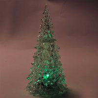 Albero di Natale Altezza 22,5cm Acrilico con Illuminazione LED Cambia Colore