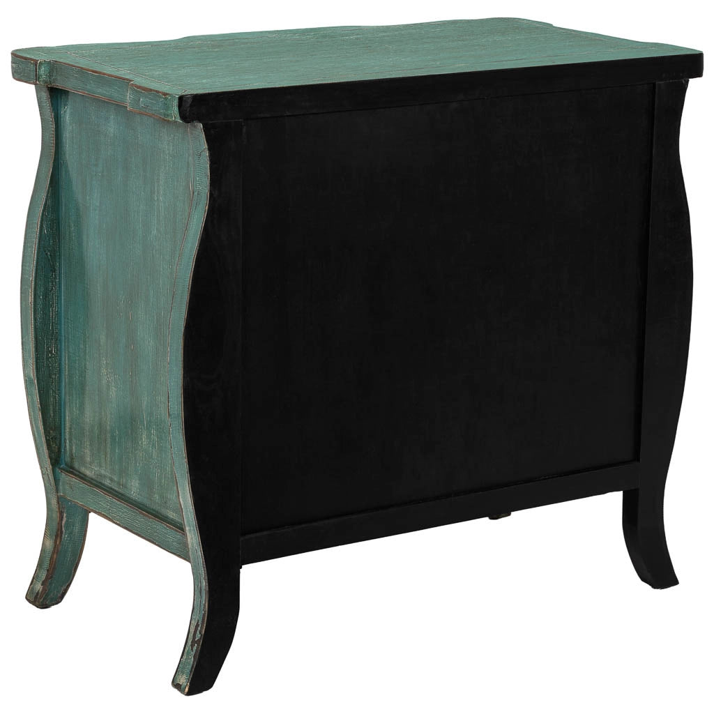 Mobile da ingresso in legno blu 90x48x80h cm