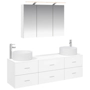 Set di mobili per il bagno 4 pcs Bianco 3407055