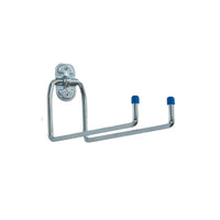 Gancio multiuso doppio a U ALDEGHI art.4050 acciaio zincato asta Ø 9 mm 18x12 cm