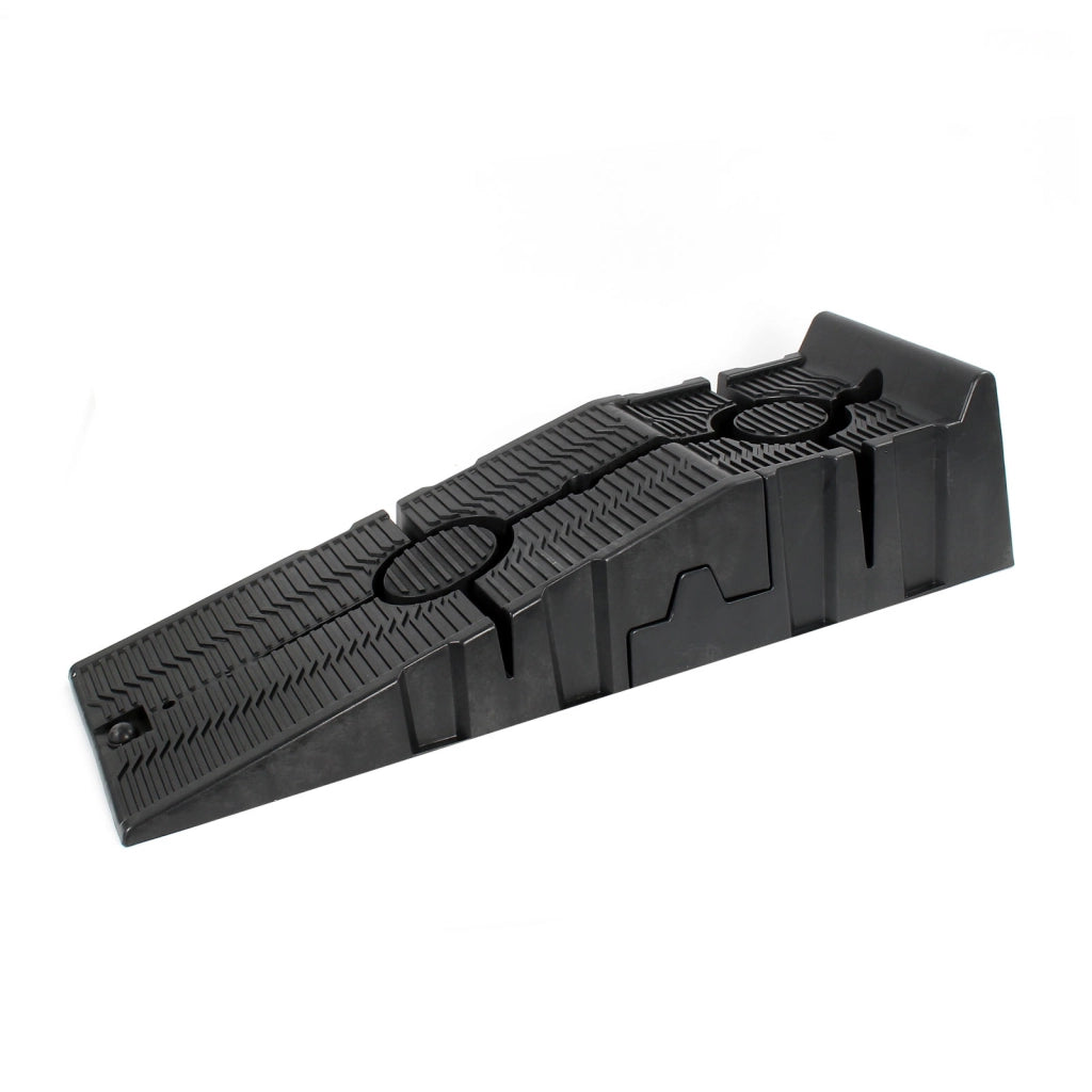 Set 2 rampe di sollevamento divisibili max 2,5 t plastica per veicoli carichi pesanti