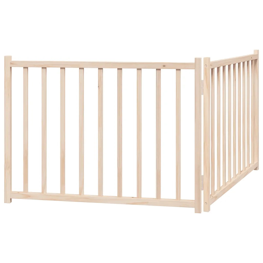 Cancello per Cani Pieghevole 2 Pannelli 160 cm Massello Abete CFW7254252