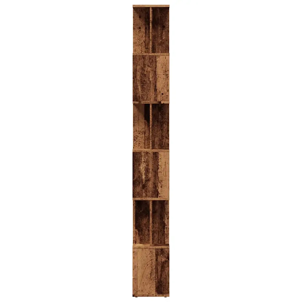 Libreria-Scaffale per Libri-Mobile di Stoccaggio in Legno Antico 80x24x192 cm Legno Multistrato