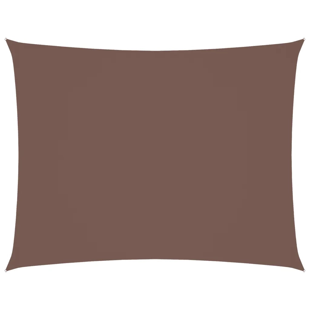 Parasole a Vela Oxford Rettangolare 3x4,5 m Marrone 135816