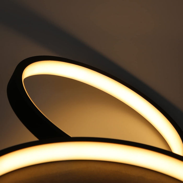 ZMH Lampada da soffitto LED 4 fiamme ad anello per camera letto