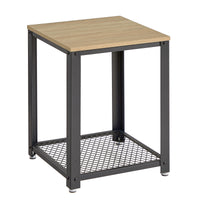 Tavolino/comodino Valora - Rovere Sonoma con struttura nera